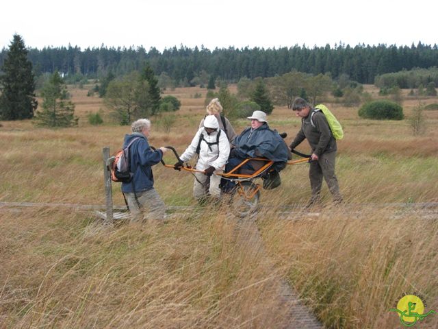 randonnée sportive avec joëlettes, Ovifat, 2012